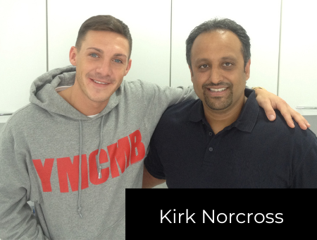 dr biju krishnan with kirk norcoss