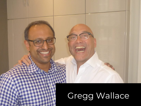 Gregg Wallace with dr Biju Krishnan